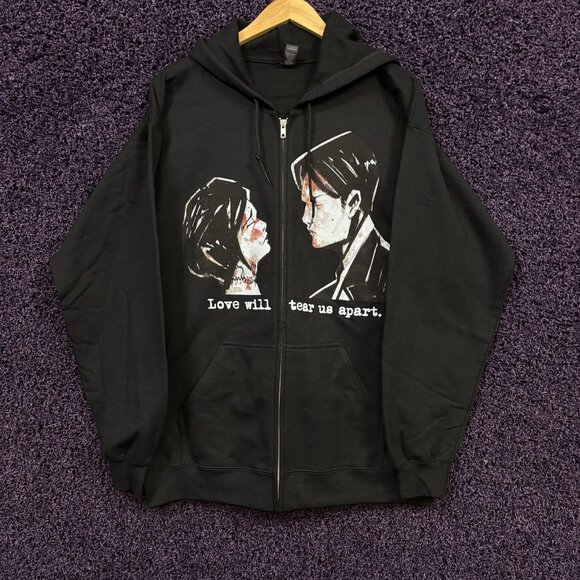 My Chemical Romance Love Will Tear Us Apart Zip-Up Hoodie L - Picture 1 of 4